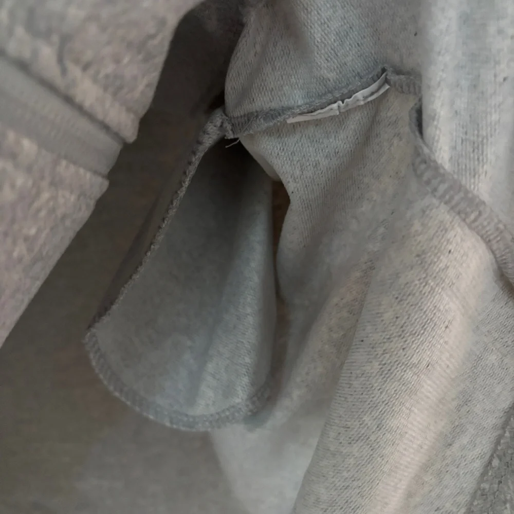 Refka Women's Casual Gray Utility Jacket Full Zip‎ Hooded Sweatshirt Size US 10
